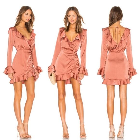 NEW Majorelle Nelly Mini Dress in Terracotta Brown Size Small - Picture 1 of 11